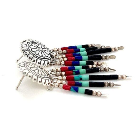 Sterling Q.T. Dangle Earrings - Picture 3 of 9